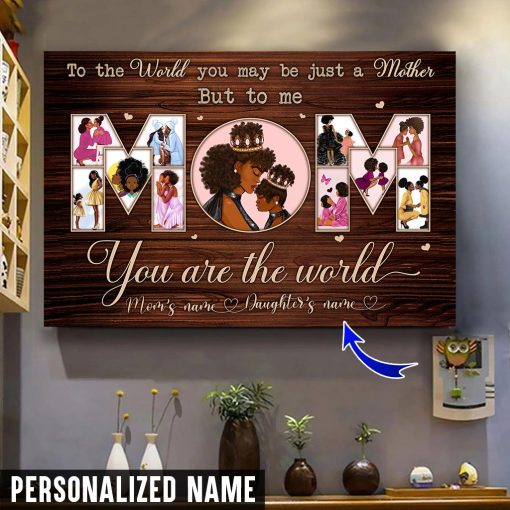Personalized Name Mom Canvas UKDT240201